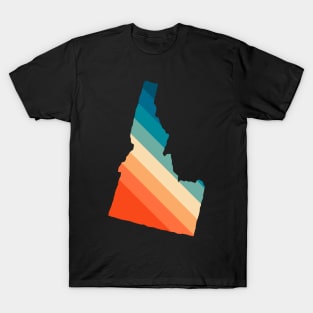 Idaho State Retro Map T-Shirt